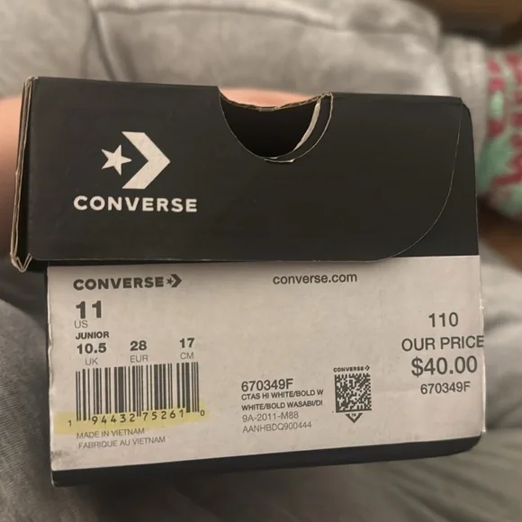 Dinosaur converse size 11K - Picture 2 of 2